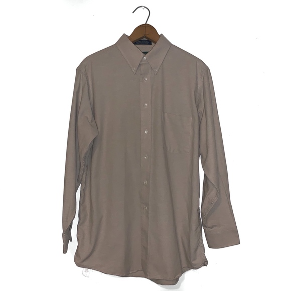 tan oxford shirt